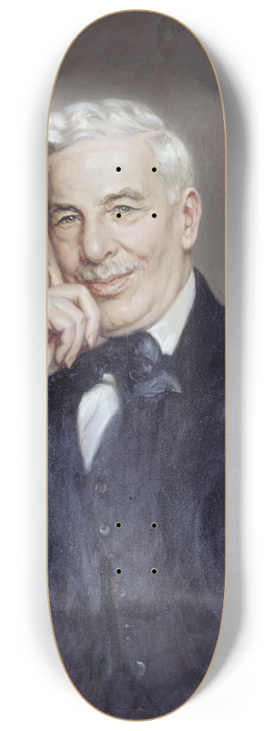 Jules Cayron - Portrait de Maurice Donnay (1859-1945), crivain 8.25 inch art skate deck