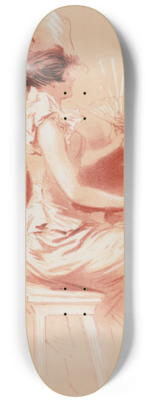 Jules Chret - Dessin original pour les Matres de lAffiche 8.25 inch art skate deck