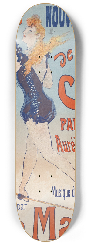 Jules Chret - La danseuse de corde 8.25 inch art skate deck