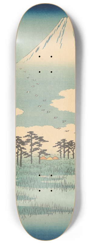 And Hiroshige - Yoshiwara 8.25 inch art skate deck