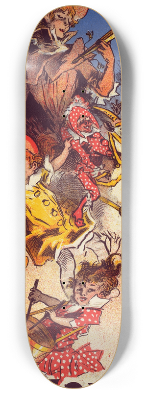Jules Chret - Magasin Des Buttes Chaumont 8.25 inch art skate deck Jules Chret - Magasin Des Buttes Chaumont 8.25 inch art skate deck
