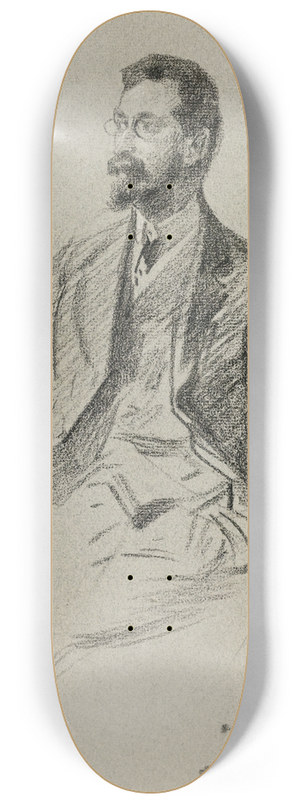 Jules Chret - Portrait ofLouis Vauxcelles 8.25 inch art skate deck Jules Chret - Portrait ofLouis Vauxcelles 8.25 inch art skate deck