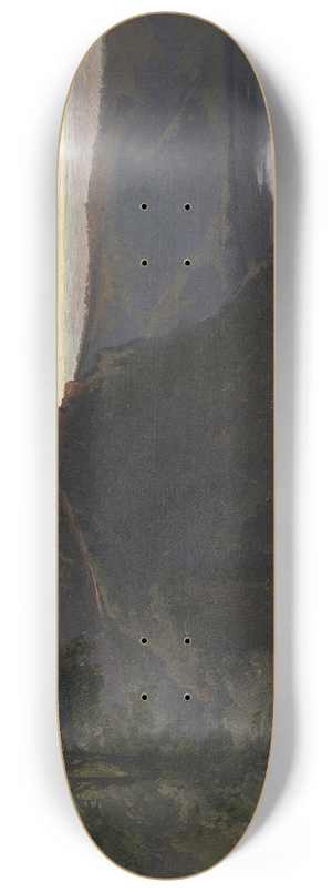 Jules Coignet - View of Lake Nemi 8.25 inch art skate deck