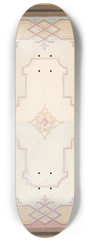 Jules-Edmond-Charles Lachaise - Design for a ceiling 8.25 inch art skate deck Jules-Edmond-Charles Lachaise - Design for a ceiling 8.25 inch art skate deck