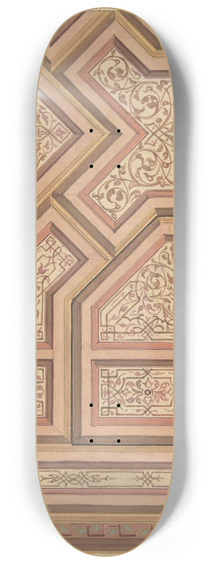 Jules-Edmond-Charles Lachaise - Design for Ceiling, Chteau de Cang 8.25 inch art skate deck