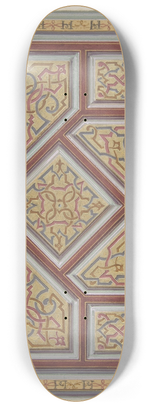 Jules-Edmond-Charles Lachaise - Design for Ceiling Decoration in the Htel de Pless, Berlin 8.25 inch art skate deck Jules-Edmond-Charles Lachaise - Design for Ceiling Decoration in the Htel de Pless, Berlin 8.25 inch art skate deck