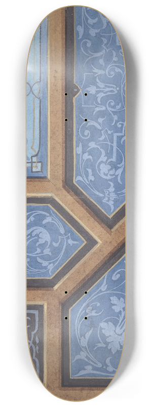 Jules-Edmond-Charles Lachaise - Design for Dining Room Ceiling, Chteau de Cang 8.25 inch art skate deck