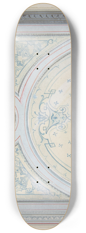 Jules-Edmond-Charles Lachaise - Design for the decoration of a ceiling 8.25 inch art skate deck Jules-Edmond-Charles Lachaise - Design for the decoration of a ceiling 8.25 inch art skate deck