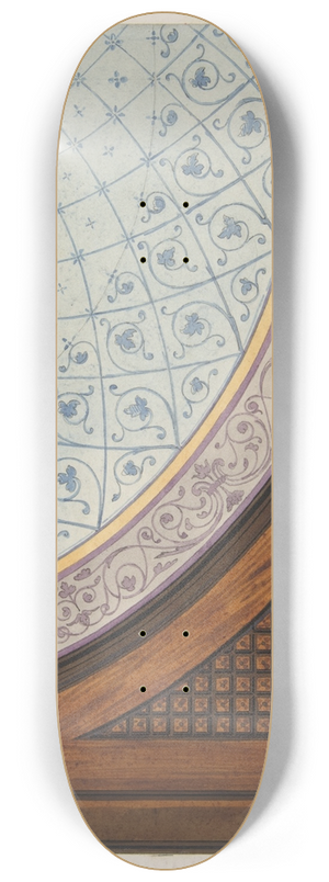 Jules-Edmond-Charles Lachaise - Design for the painted decoration of a ceiling 8.25 inch art skate deck Jules-Edmond-Charles Lachaise - Design for the painted decoration of a ceiling 8.25 inch art skate deck