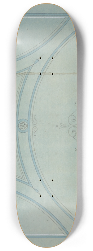 Jules-Edmond-Charles Lachaise - Design for the painted decoration of a ceiling 8.25 inch art skate deck Jules-Edmond-Charles Lachaise - Design for the painted decoration of a ceiling 8.25 inch art skate deck