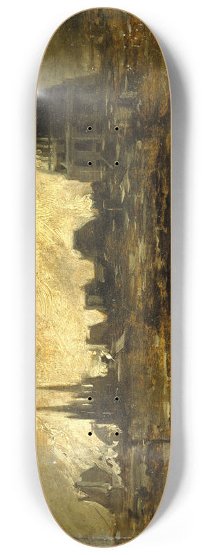 Jules Girardet - Les incendies de la Commune, le 24 mai 1871 8.25 inch art skate deck Jules Girardet - Les incendies de la Commune, le 24 mai 1871 8.25 inch art skate deck