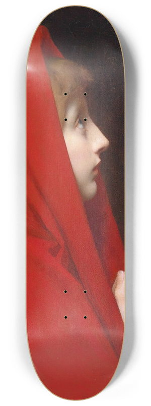 Jules Joseph Lefebvre - The Red Cloak 8.25 inch art skate deck