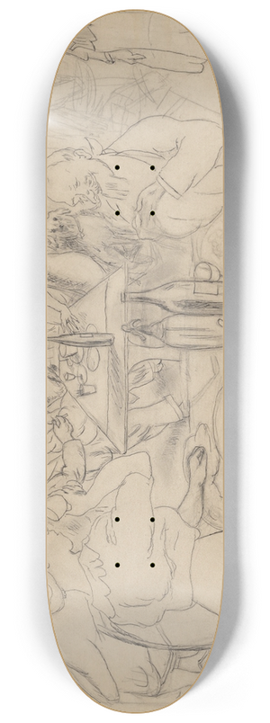 Jules Pascin - CafScene 8.25 inch art skate deck Jules Pascin - CafScene 8.25 inch art skate deck
