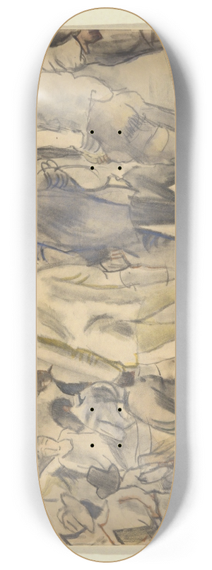 Jules Pascin - Crowd,Charleston 8.25 inch art skate deck Jules Pascin - Crowd,Charleston 8.25 inch art skate deck