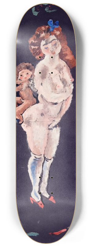 Jules Pascin - Nude and Cupid 8.25 inch art skate deck Jules Pascin - Nude and Cupid 8.25 inch art skate deck