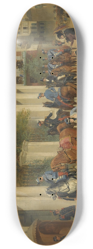 Jules Voirin - Defile Sur Une Rue De Paris 8.25 inch art skate deck Jules Voirin - Defile Sur Une Rue De Paris 8.25 inch art skate deck