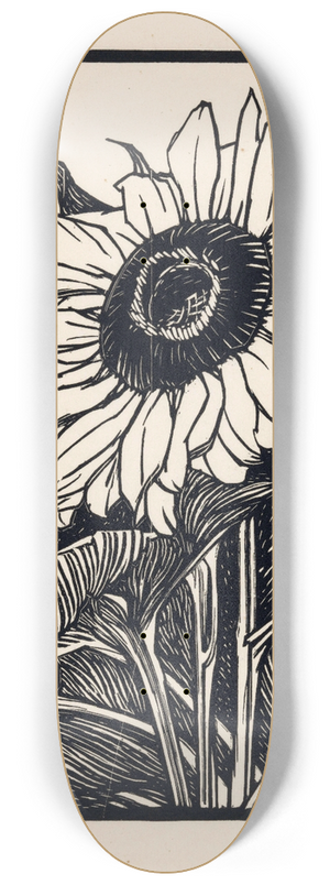 Julie de Graag - Zonnebloem 8.25 inch art skate deck