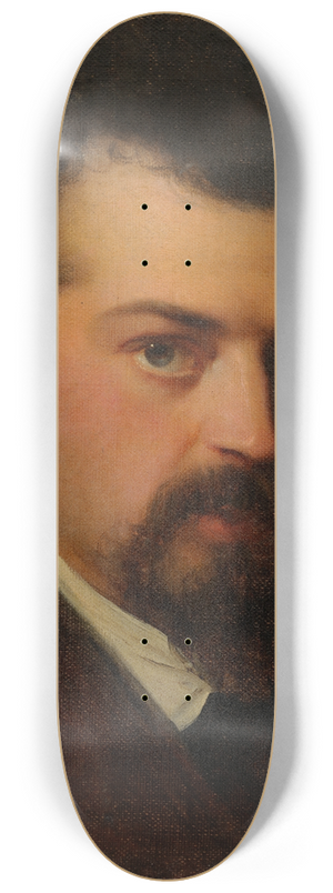 Julie Wilhelmine Hagen-Schwarz - Portrait of Artist Aleksander Hagen 8.25 inch art skate deck Julie Wilhelmine Hagen-Schwarz - Portrait of Artist Aleksander Hagen 8.25 inch art skate deck