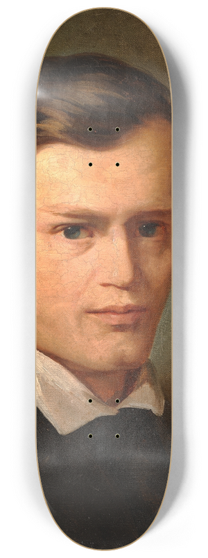 Julie Wilhelmine Hagen-Schwarz - Portrait of Artist Hermann Hartmann 8.25 inch art skate deck Julie Wilhelmine Hagen-Schwarz - Portrait of Artist Hermann Hartmann 8.25 inch art skate deck