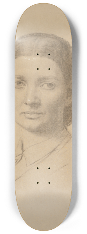 Julie Wilhelmine Hagen-Schwarz - Self-portrait 8.25 inch art skate deck