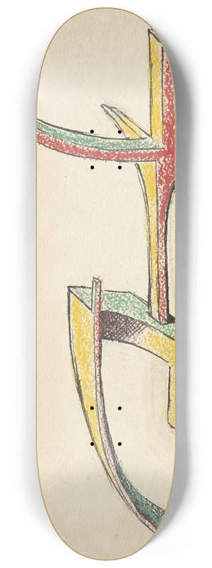 Julio Gonzlez - Personnage allong 8.25 inch art skate deck