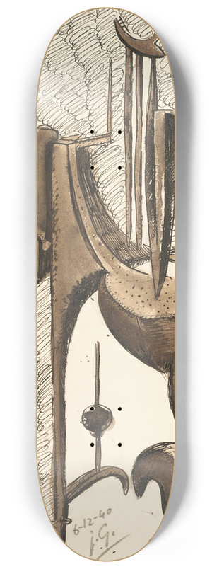 Julio Gonzlez - Personnage puissant 8.25 inch art skate deck