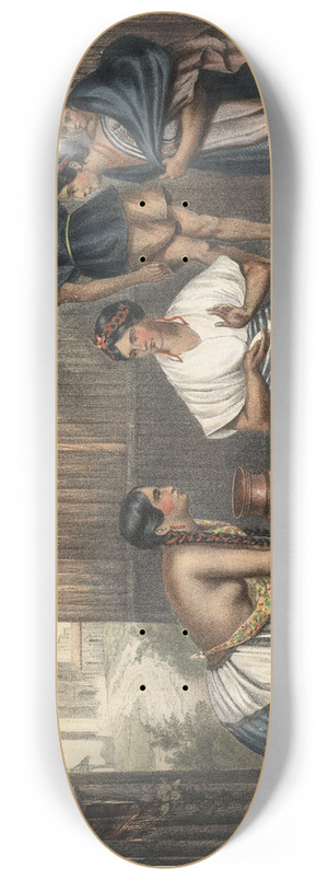 Julio Michaud - Las tortilleras 8.25 inch art skate deck