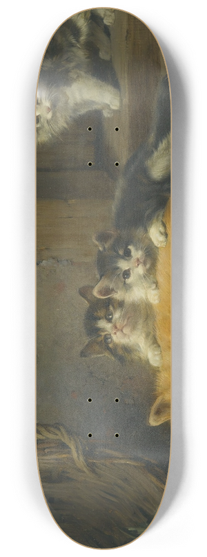 Julius Adam the elder - The wake up call 8.25 inch art skate deck