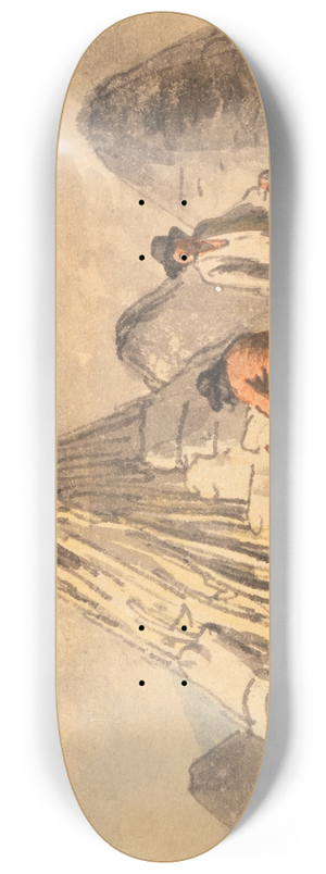 Julius Caesar Ibbetson - Making into Charcoal 8.25 inch art skate deck