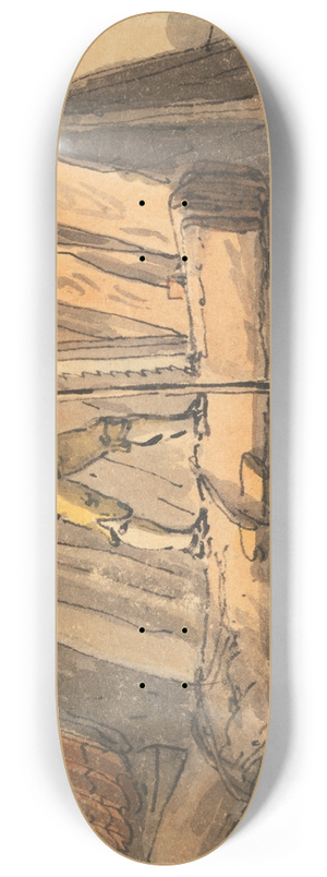Julius Caesar Ibbetson - Sawed into Planks 8.25 inch art skate deck