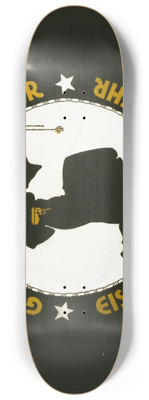 Julius Gipkens - Gold gab ich zur Wehr, Eisen nahm ich zur Ehr 8.25 inch art skate deck