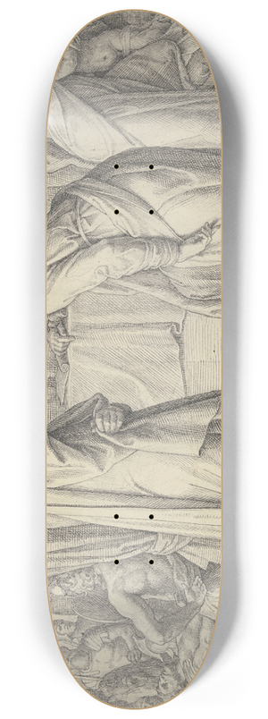 Julius Schnorr Von Carolsfeld - Nathans penitential sermon 8.25 inch art skate deck