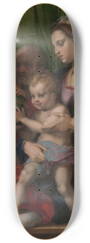 Andrea del Sarto - The Holy Family with the Young Saint John the Baptist 8.25 inch art skate deck Andrea del Sarto - The Holy Family with the Young Saint John the Baptist 8.25 inch art skate deck