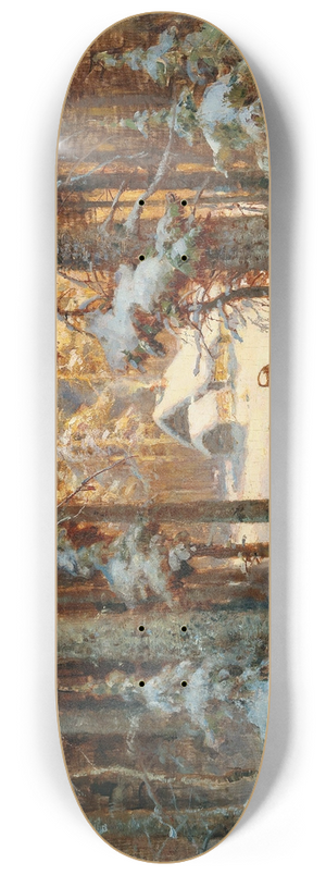 Julius Sergius Klever - Woodcutters returning home 8.25 inch art skate deck