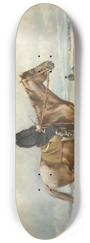 Juliusz Kossak - Boy on a pony 8.25 inch art skate deck