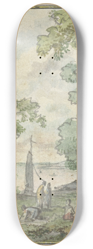 Jurriaan Andriessen - Landschap met tempelrune 8.25 inch art skate deck Jurriaan Andriessen - Landschap met tempelrune 8.25 inch art skate deck