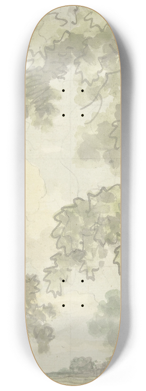 Jurriaan Andriessen - Ontwerp voor wandschildering met Hollands landschap 8.25 inch art skate deck