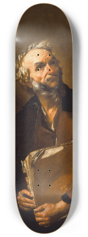 Jusepe de Ribera - A Philosopher 8.25 inch art skate deck