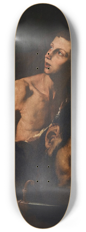 Jusepe de Ribera - David and Goliath 8.25 inch art skate deck