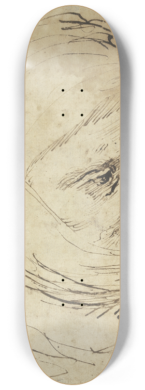 Jusepe de Ribera - Head of a Man with cloth Headdress 8.25 inch art skate deck