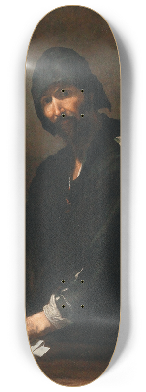 Jusepe de Ribera - Heraclitus 8.25 inch art skate deck