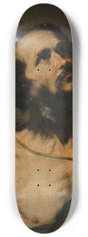 Jusepe de Ribera - Saint Andrew  a fragment 8.25 inch art skate deck