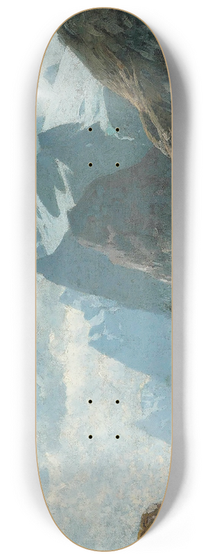 Adelsteen Normann - Fishing Vessels On A Norwegian Fjord 8.25 inch art skate deck
