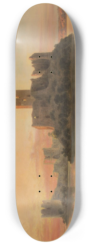 Jzef Marszewski - Ruins of the Trakai Island Castle at sunset 8.25 inch art skate deck Jzef Marszewski - Ruins of the Trakai Island Castle at sunset 8.25 inch art skate deck