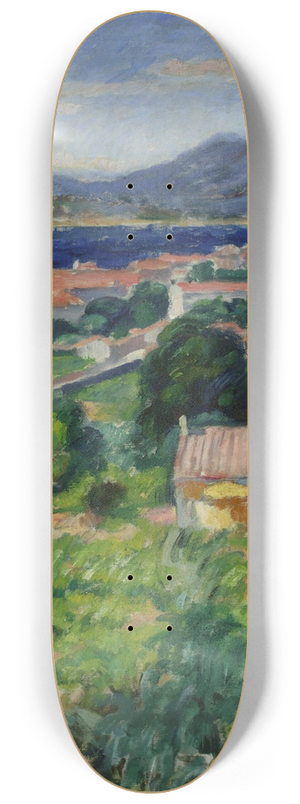 Jzef Pankiewicz - Landscape from Saint-Tropez 8.25 inch art skate deck