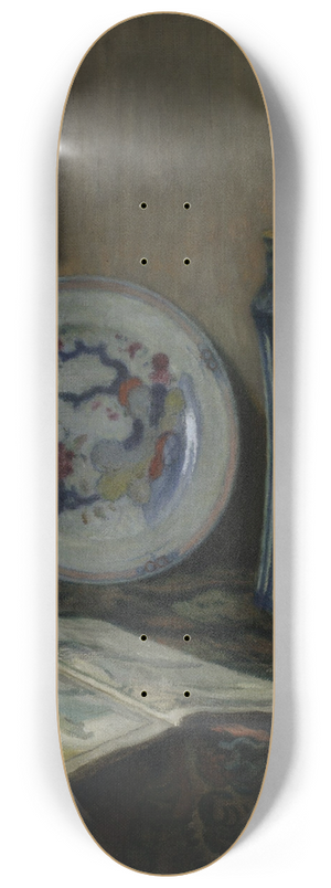 Jzef Pankiewicz - Still life with ceramics (Still life with a blue vase) 8.25 inch art skate deck Jzef Pankiewicz - Still life with ceramics (Still life with a blue vase) 8.25 inch art skate deck