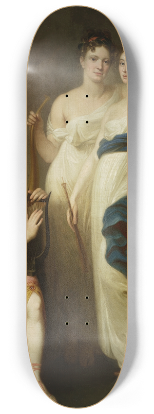 Jzef Peszka - Three muses  Mazarakowa, Lekczyska, Wendowa 8.25 inch art skate deck