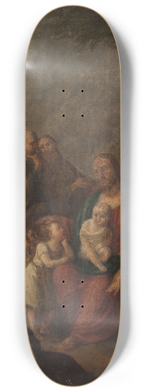 Jzef Pitschmann - Christ blesses children 8.25 inch art skate deck