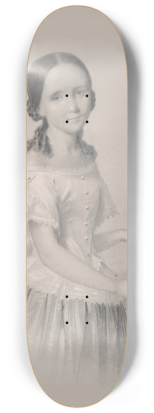 Jzef Simmler - Portrait of Franciszka Woowska, sister of the mother of Feliks Jasieski 8.25 inch art skate deck
