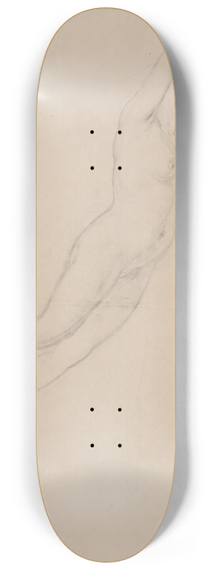 Jzef Simmler - Sketch of the Psyche character to the ceiling Wedding procession of Cupid and Psyche 8.25 inch art skate deck